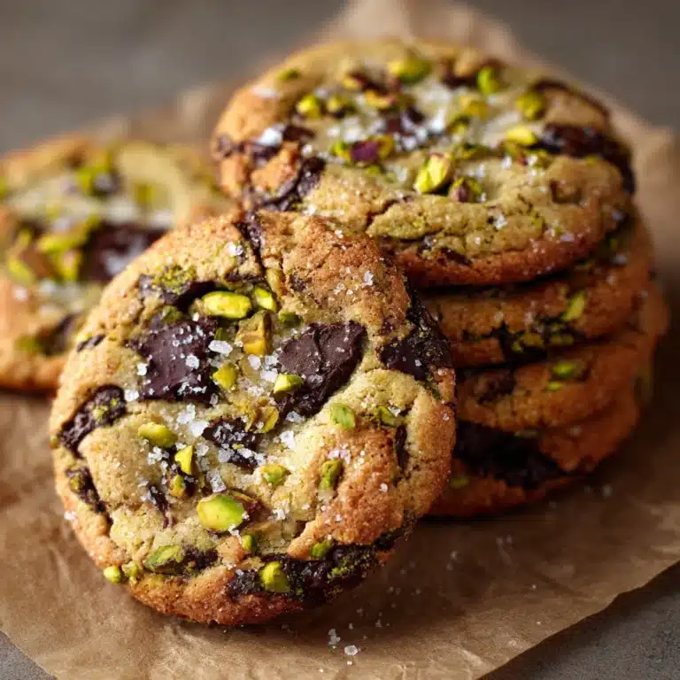 Pistachio Chocolate Chunk Cookies Recipe