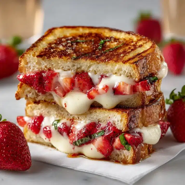 Strawberry Balsamic Brie Grilled Cheese Recipe