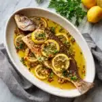 Baked Red Snapper with Garlic and Herbs Recipe