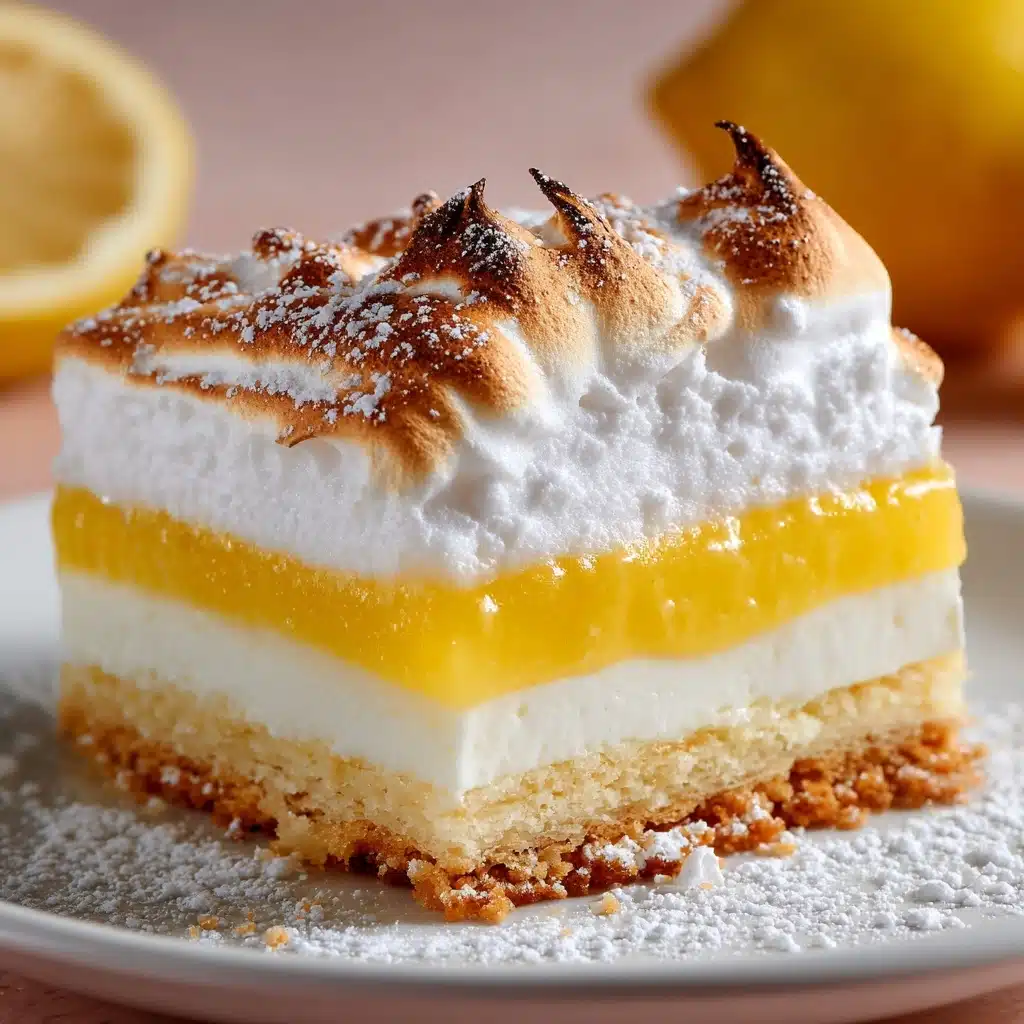 Zesty Lemon Meringue Pie Bars Recipe - Recipe Image