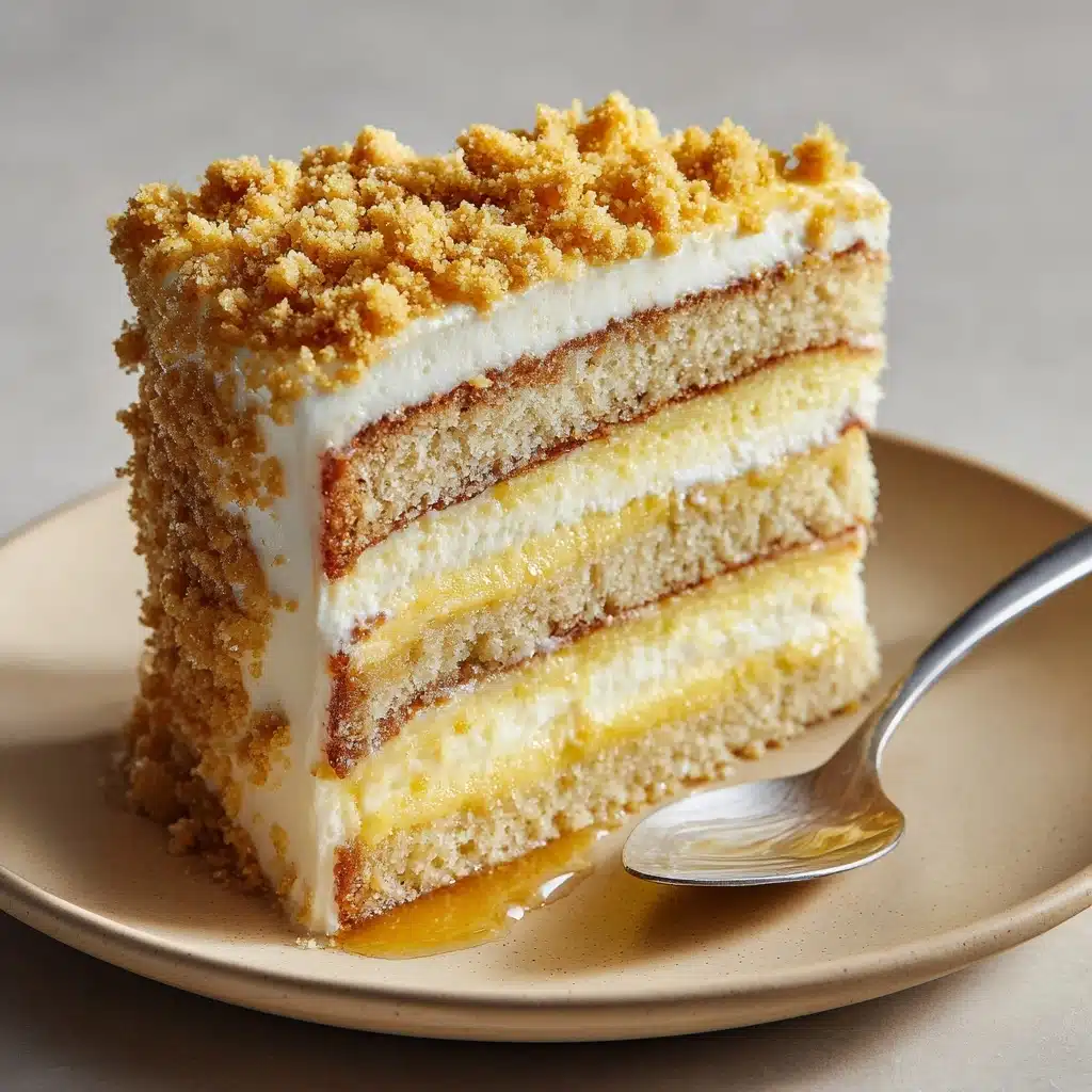Layered Cornbread Cake with Whipped Honey Butter Frosting Recipe - Recipe Image