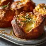 Rosemary Garlic Focaccia Muffins Recipe