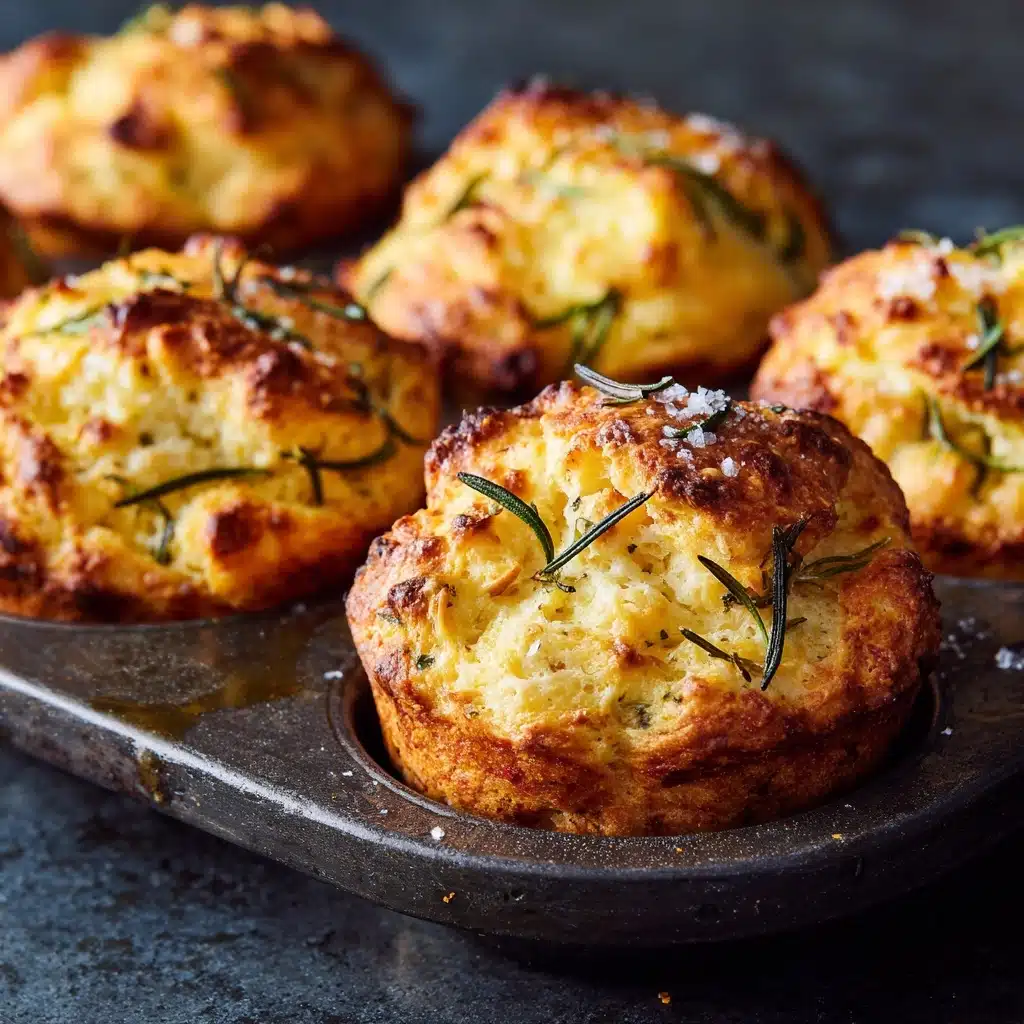 Rosemary Garlic Focaccia Muffins Recipe - Recipe Image