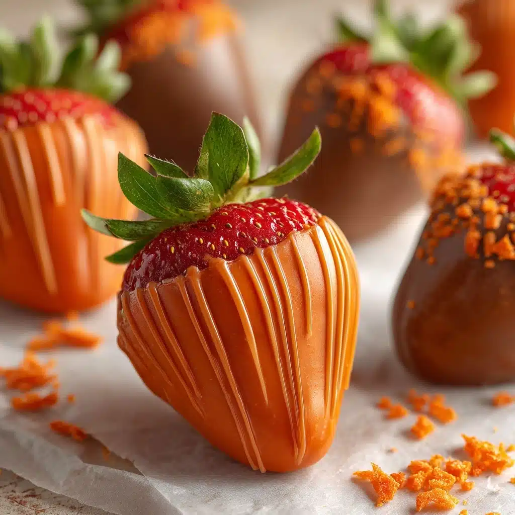 Adorable Carrot Chocolate Covered Strawberries Recipe