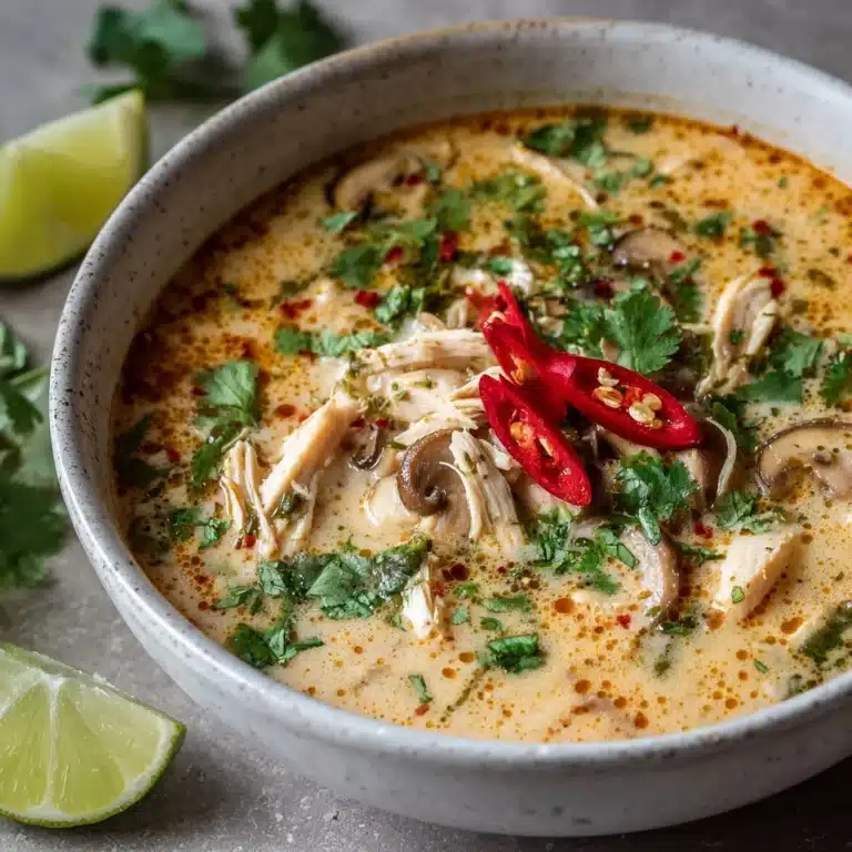 Slow Cooker Tom Kha Soup (Thai Coconut Chicken Soup) Recipe