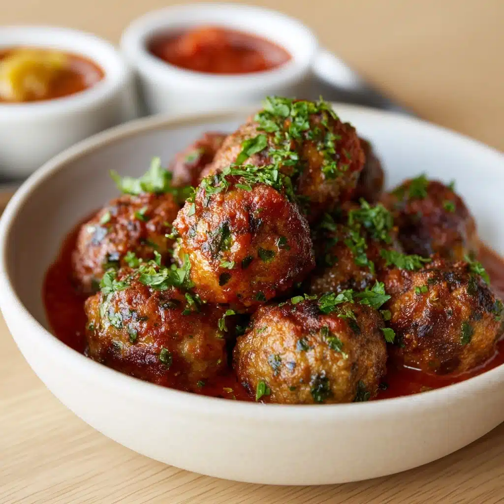 Mini Meatballs with Marinara Sauce Recipe - Recipe Image