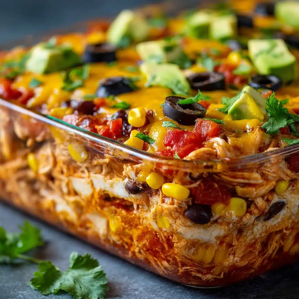 Chicken Burrito Casserole Recipe - Recipe Image