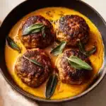 Turkey Meatballs in Pumpkin Sage Sauce Recipe
