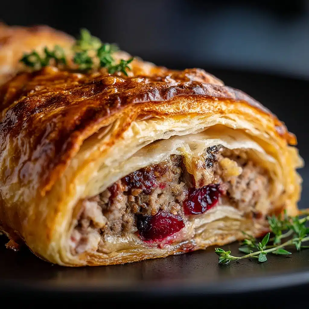 Turkey and Cranberry Sausage Rolls Recipe - Recipe Image