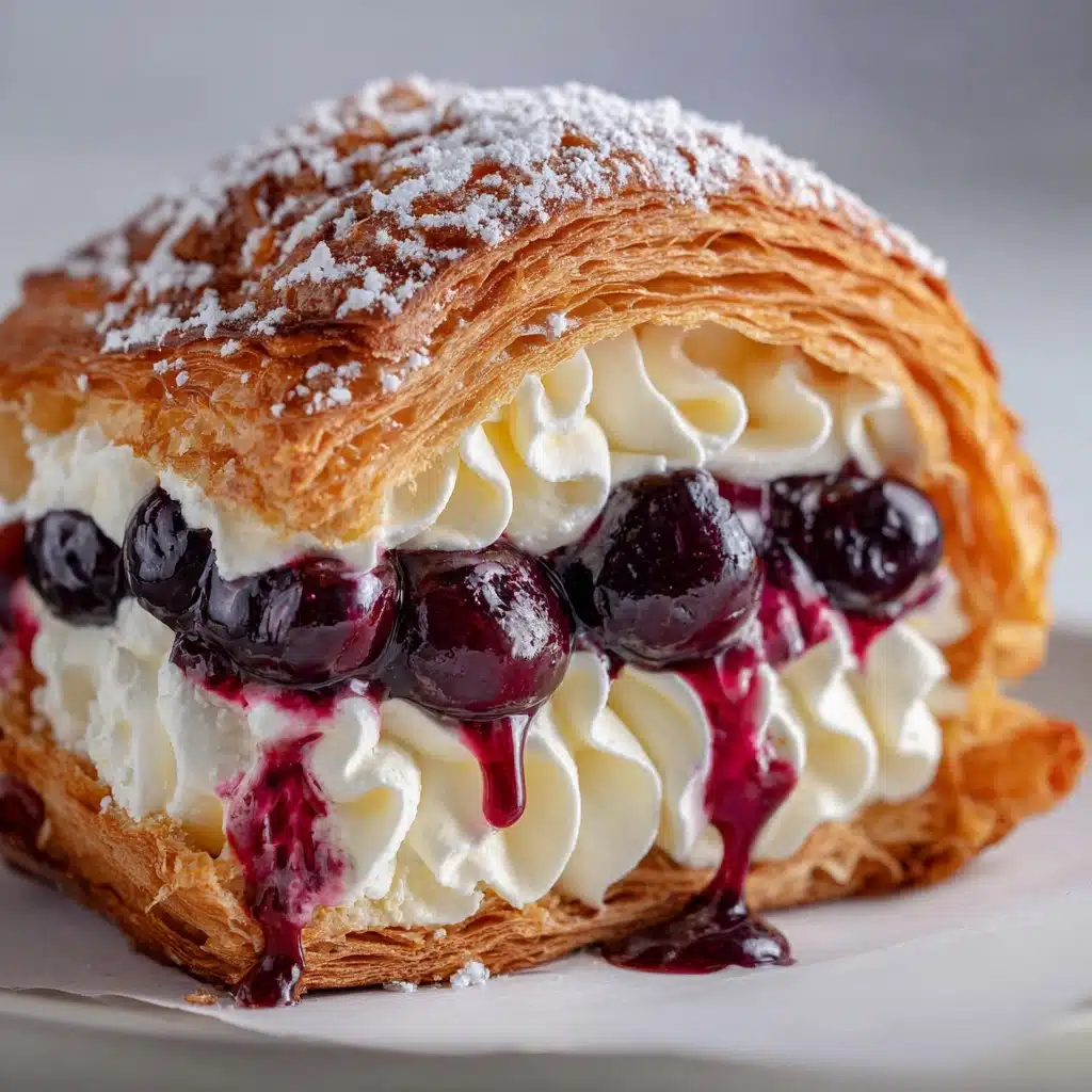 Berries and Cream Filled Croissants Recipe - Recipe Image