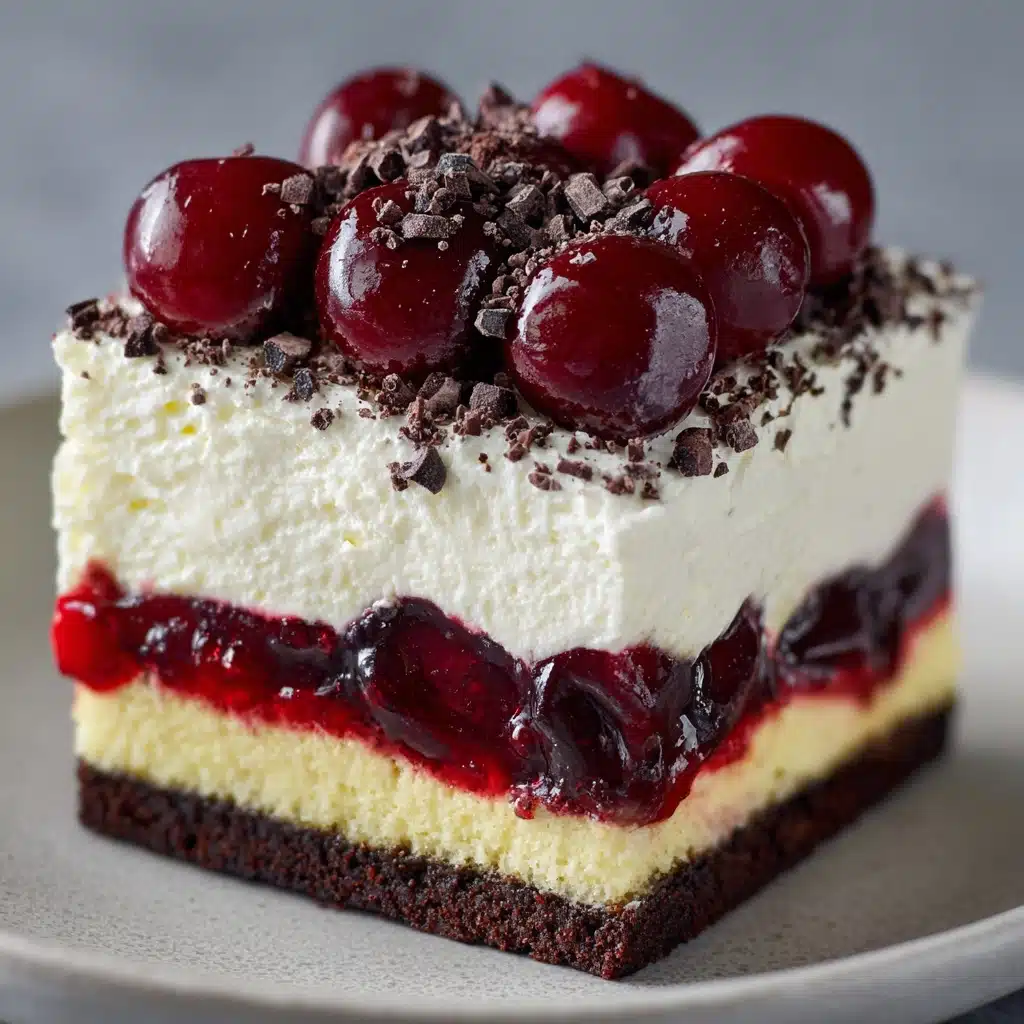 Cherry Chocolate Chip Poke Cake Delight Recipe - Recipe Image