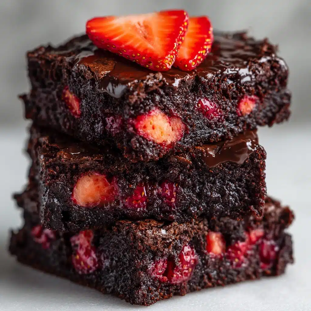 Chocolate Strawberry Brownies Recipe - Recipe Image
