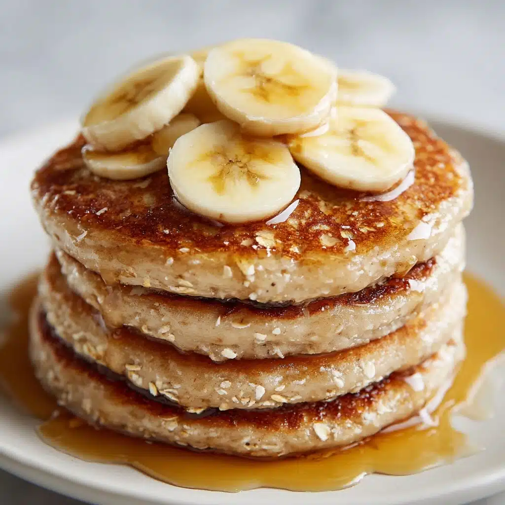 Healthy Banana Oatmeal Pancakes Recipe - Recipe Image