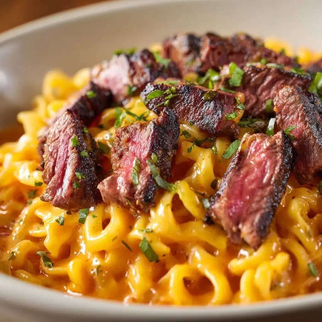 One-Pot Smoky Honey BBQ Steak Pasta Recipe - Recipe Image