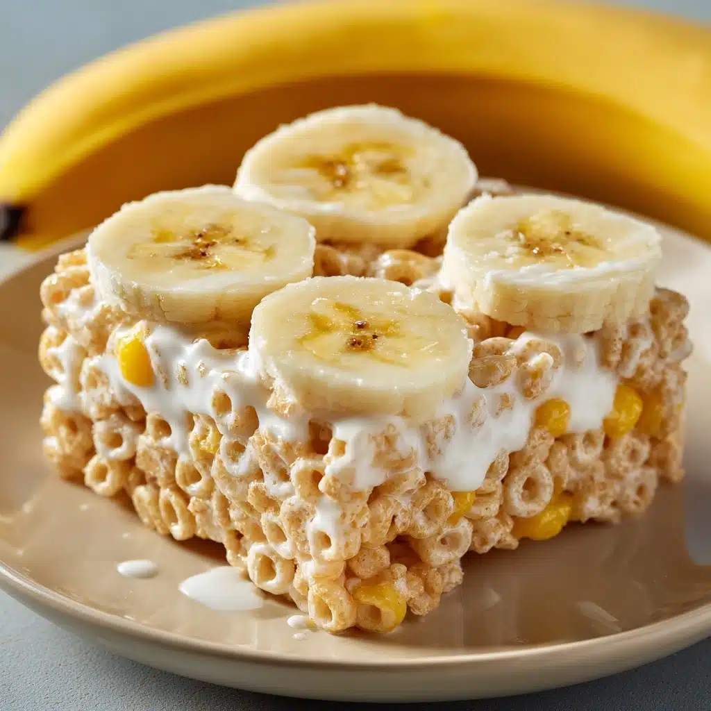 Banana Pudding Rice Krispie Treats Recipe - Recipe Image