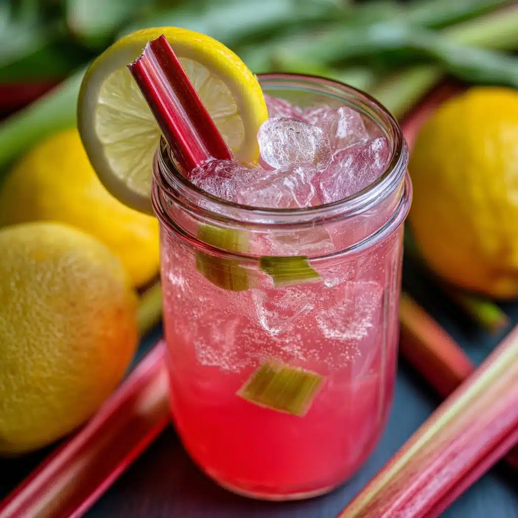 Refreshing Rhubarb Lemonade Recipe - Recipe Image