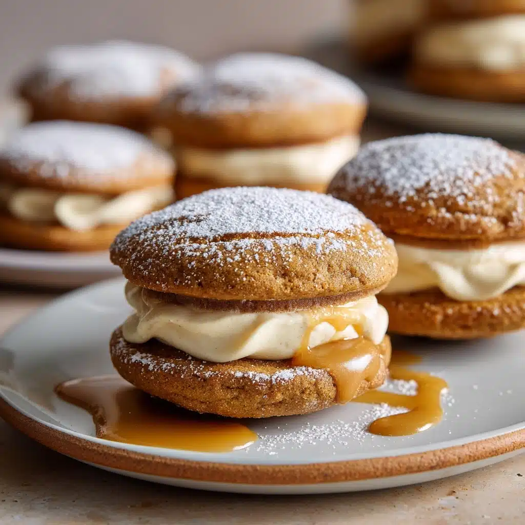 Apple Cider Whoopie Pie Cookies with Caramel Recipe - Recipe Image