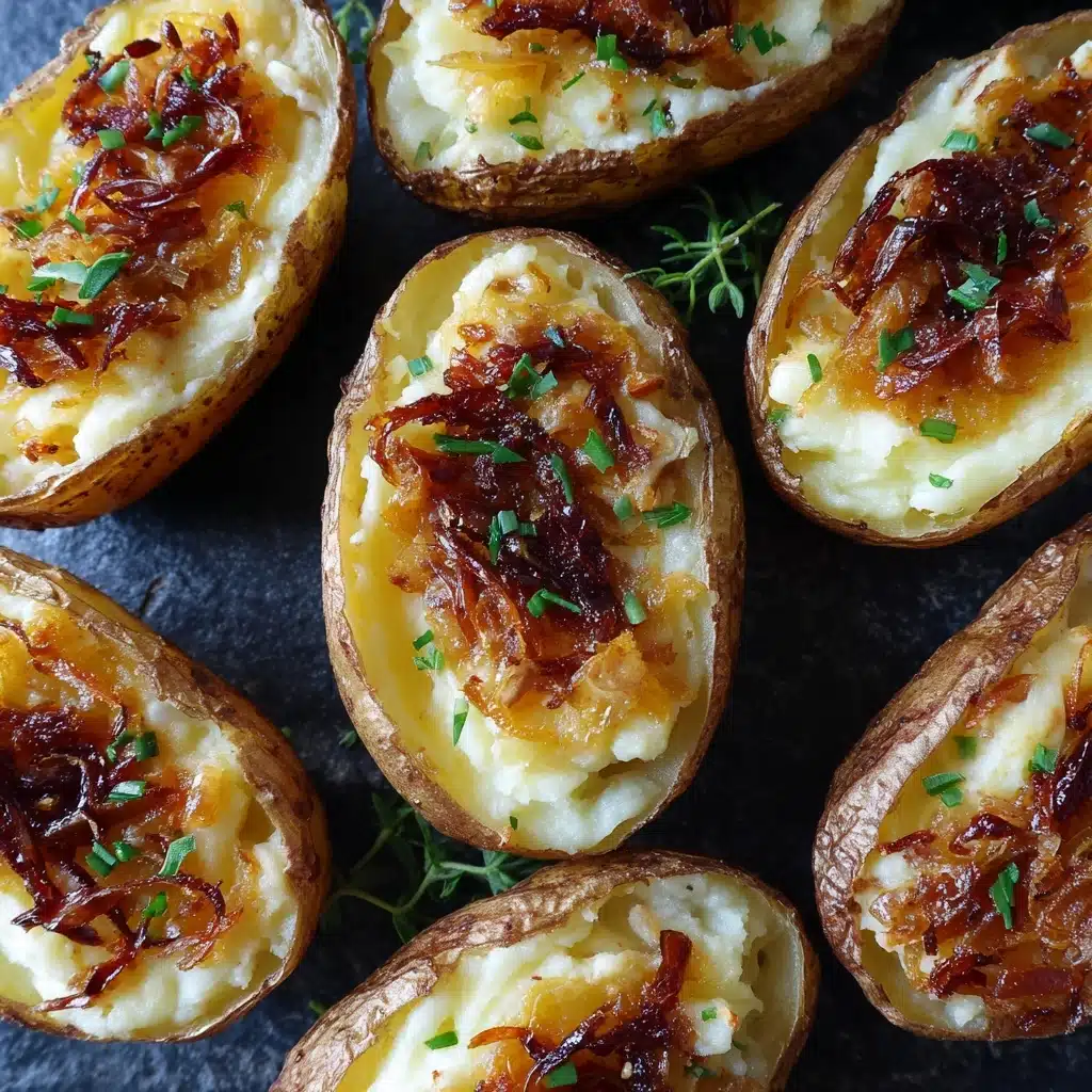 French Onion Baked Potatoes Recipe - Recipe Image
