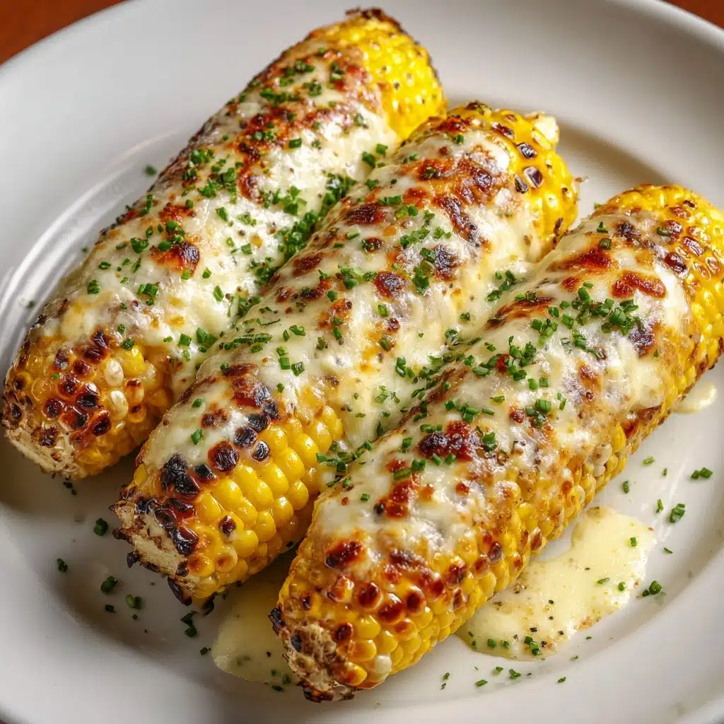 Cheesy Garlic Butter Corn on the Cob Recipe - Recipe Image