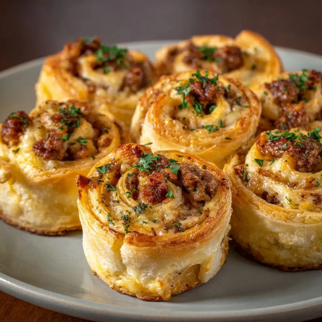 Sausage and Cream Cheese Pinwheels Recipe - Recipe Image