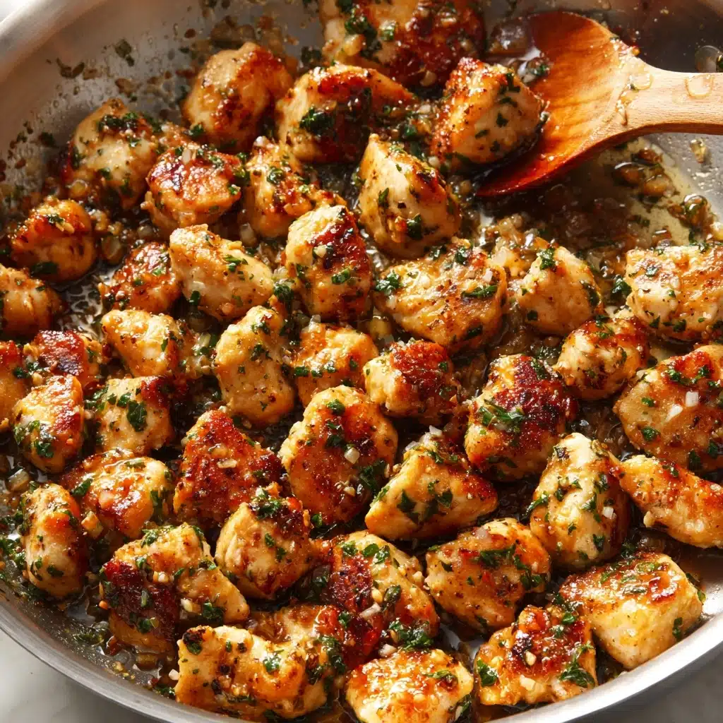 Garlic Butter Chicken Bites Recipe - Recipe Image