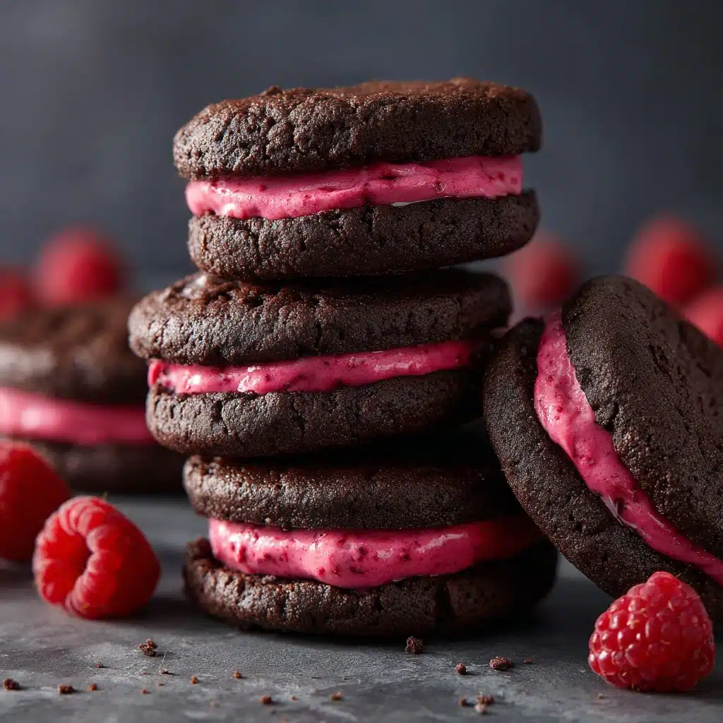 Chocolate Raspberry Sandwich Cookies Recipe - Recipe Image