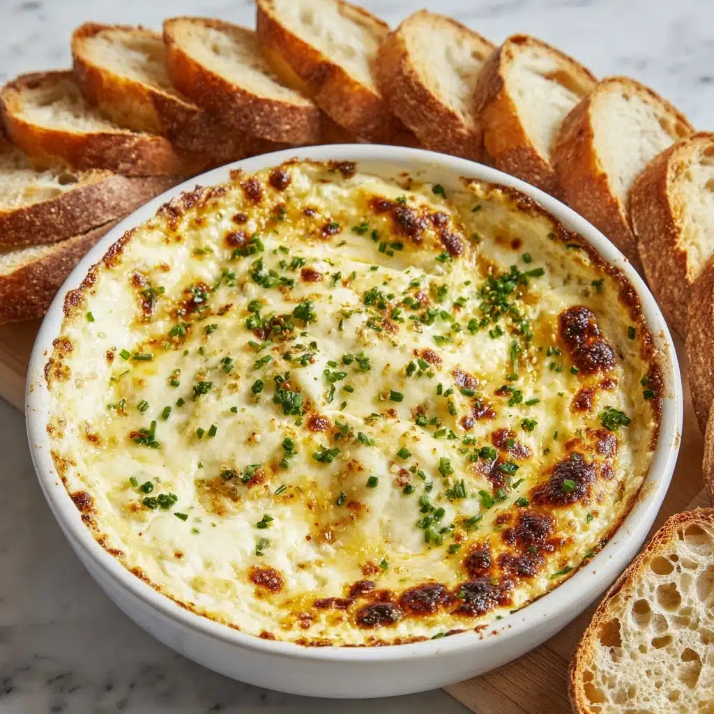 Baked Garlic Bread Dip Recipe - Recipe Image