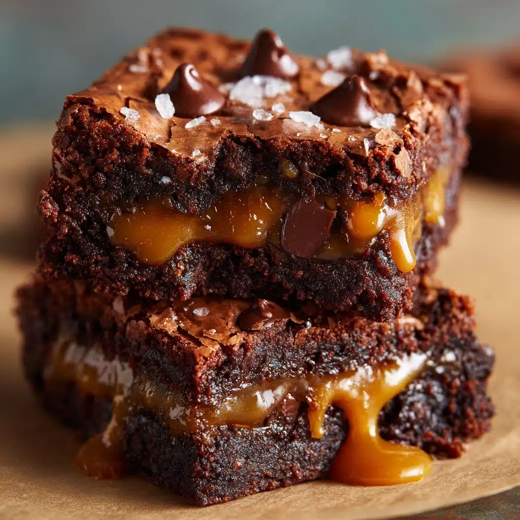 Caramel Chocolate Chunk Brownies Recipe - Recipe Image