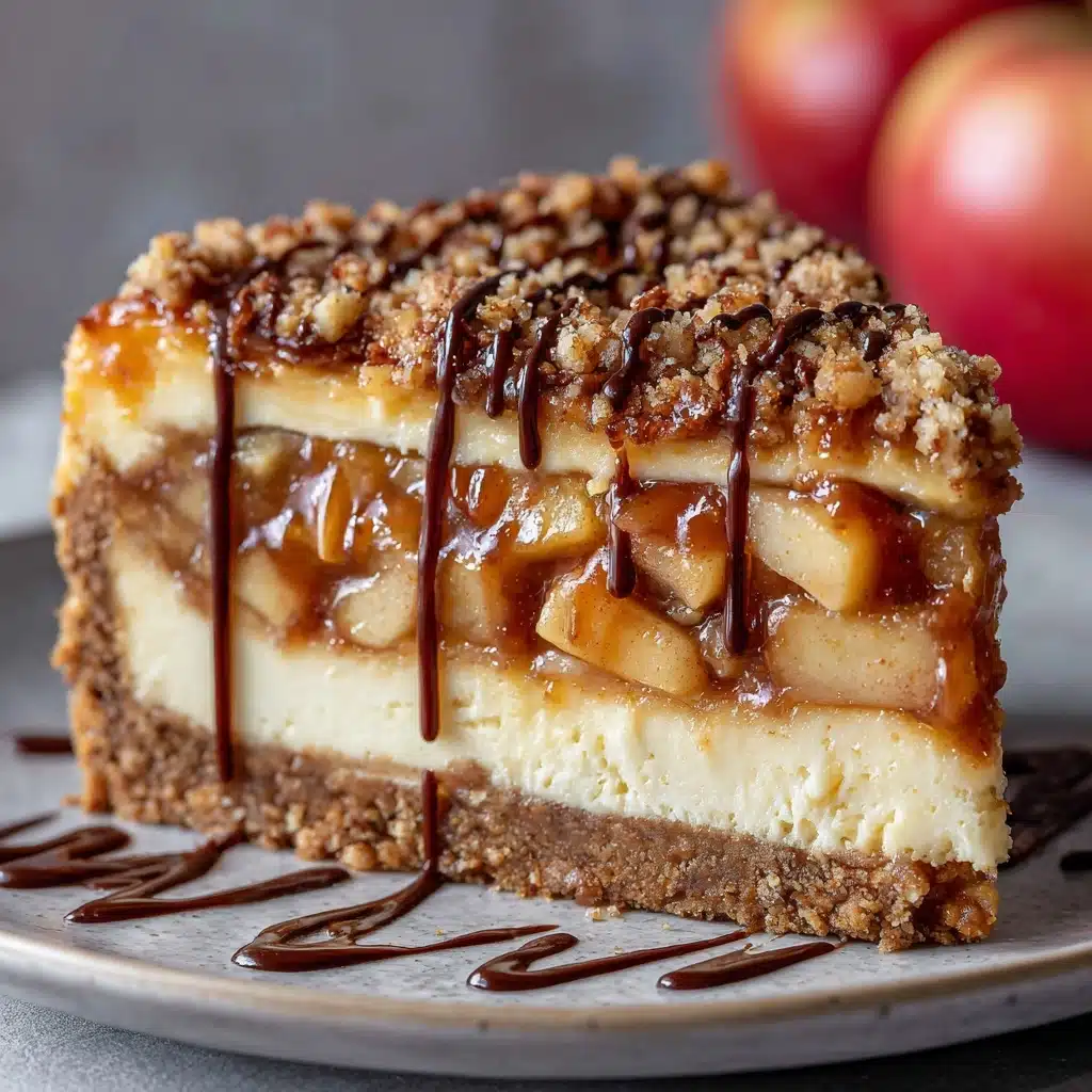 Best Apple Pie Stuffed Cheesecake Recipe - Recipe Image