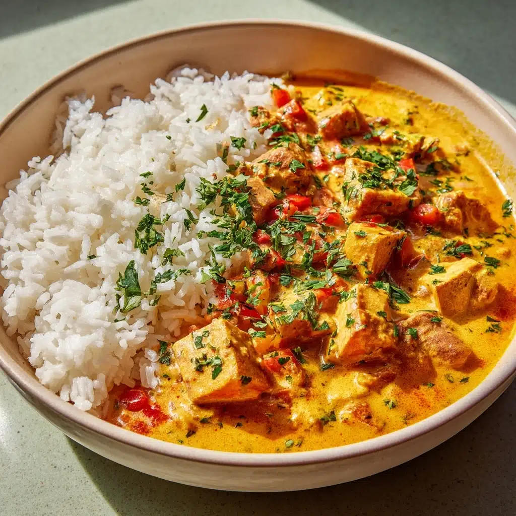 Creamy Smothered Chicken and Rice Recipe - Recipe Image