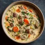 Creamy Parmesan Italian Sausage Soup Recipe