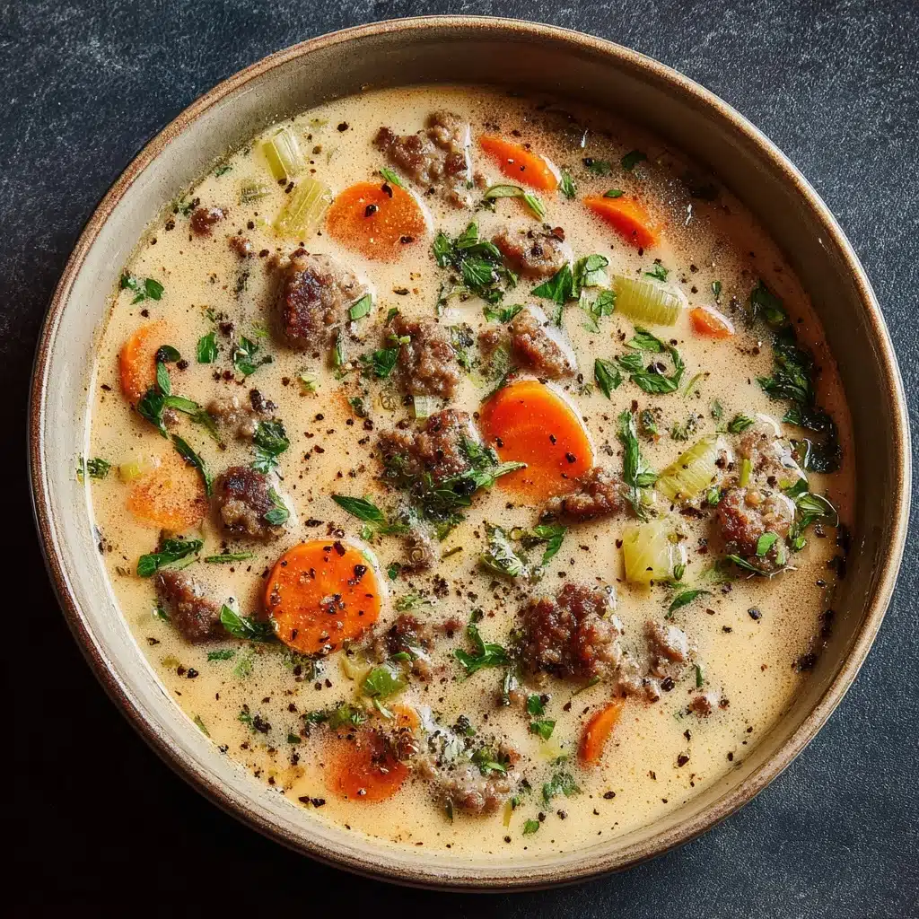 Creamy Parmesan Italian Sausage Soup Recipe