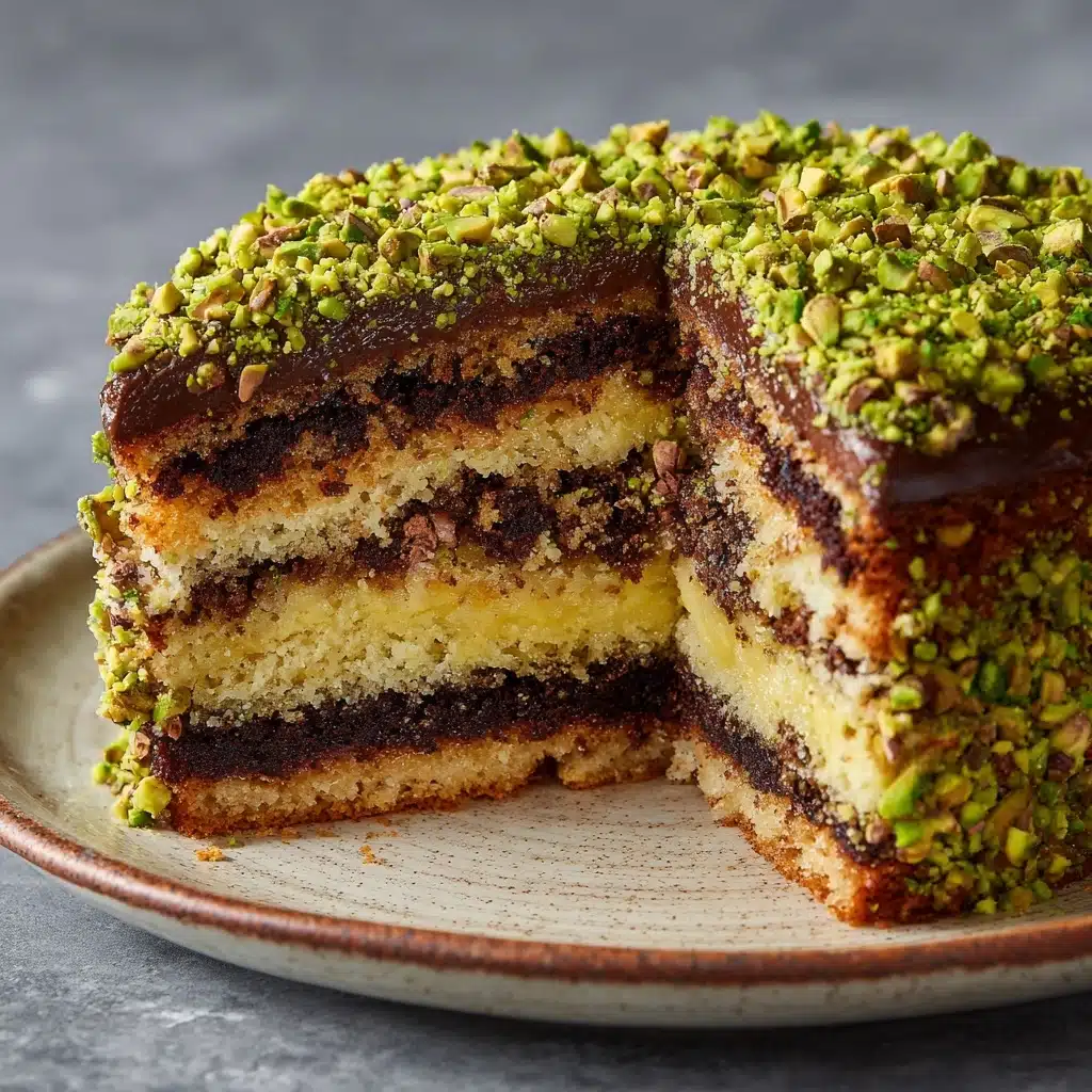Dubai Chocolate Pistachio Cake Recipe - Recipe Image
