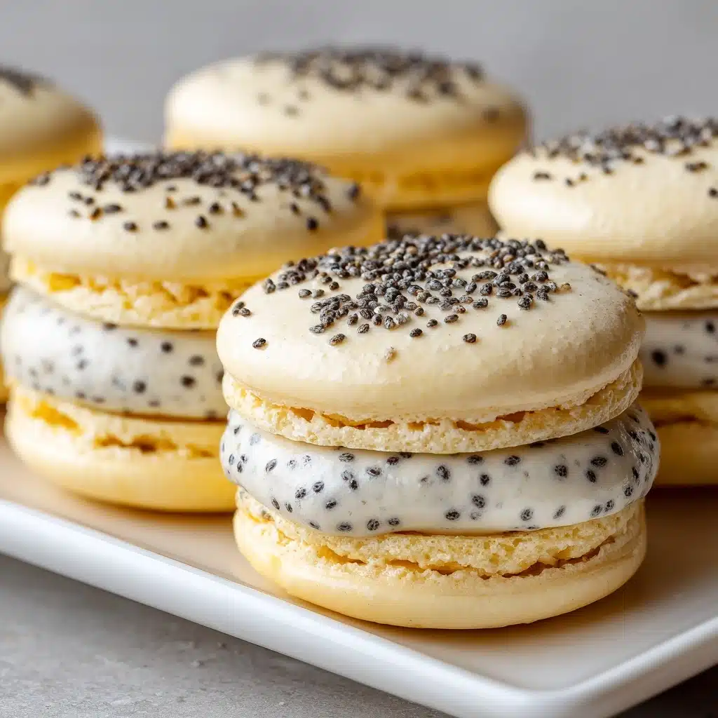 Lemon Poppy Seed Macarons Recipe - Recipe Image
