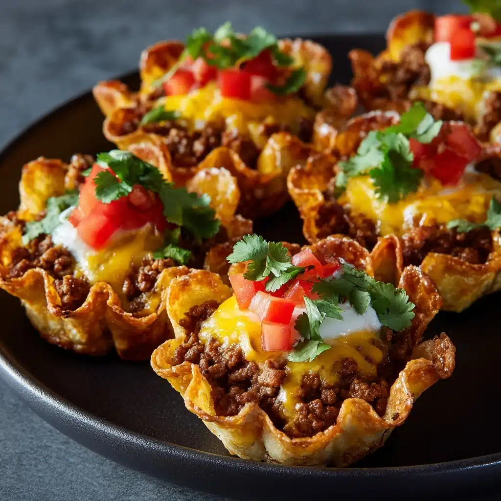 Crunchy Taco Cups Recipe - Recipe Image