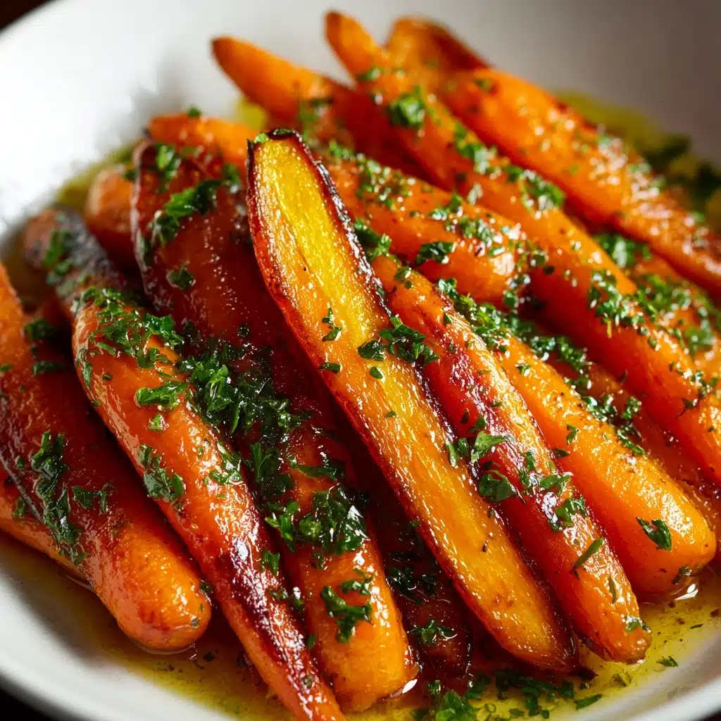 Honey Garlic Butter Roasted Carrots Recipe - Recipe Image