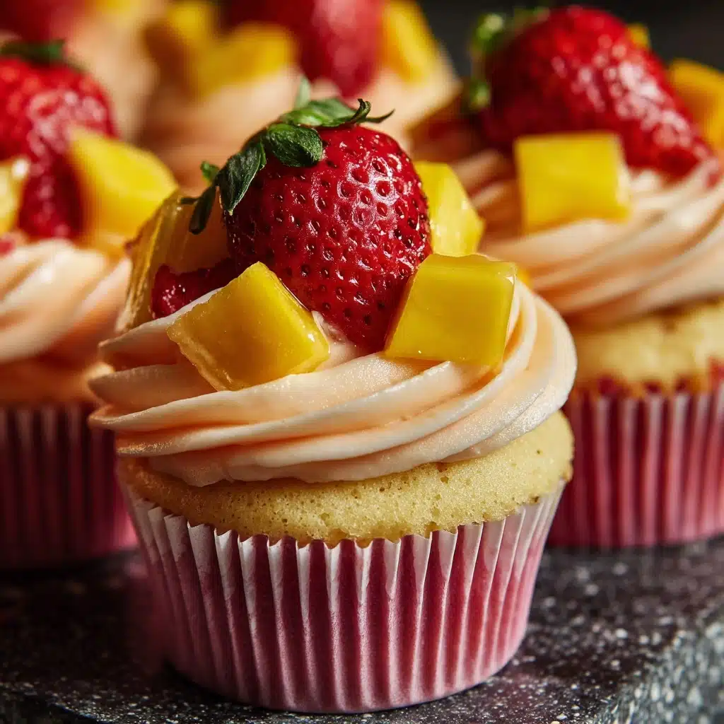 Strawberry Mango Margarita Cupcakes Recipe - Recipe Image