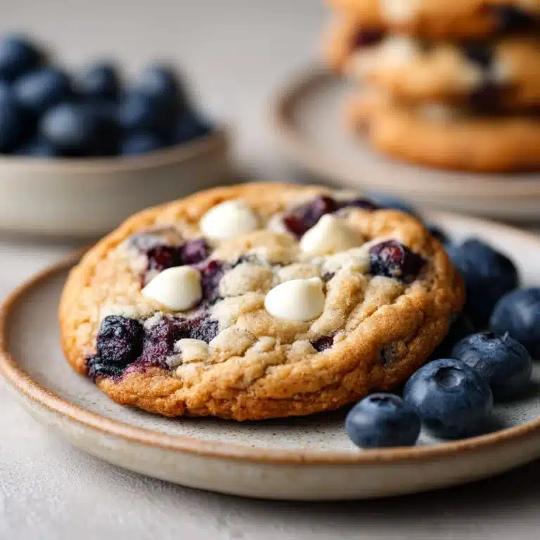 Blueberry White Chocolate Chip Cookies Recipe