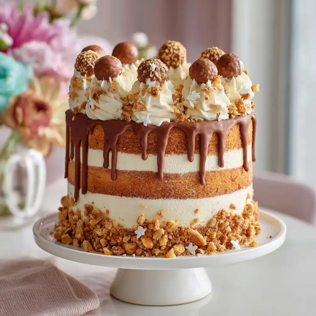 Ferrero Rocher Cake Recipe - Recipe Image