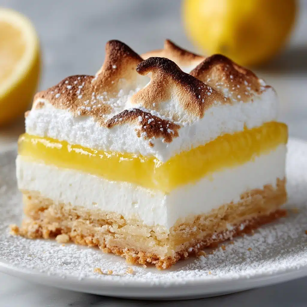 Zesty Lemon Meringue Pie Bars Recipe - Recipe Image