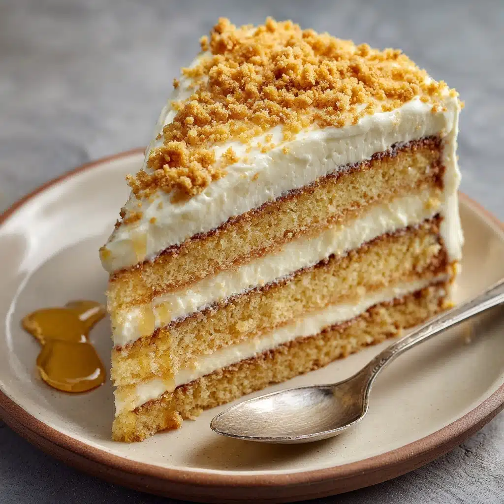 Layered Cornbread Cake with Whipped Honey Butter Frosting Recipe