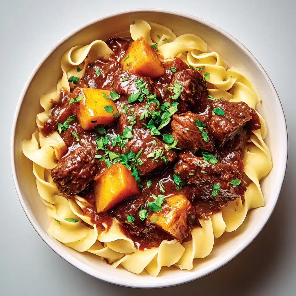 Savory Beef Tips with Buttery Noodles Recipe