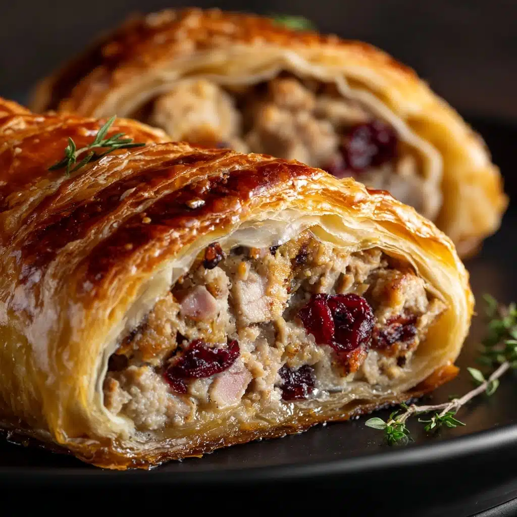 Turkey and Cranberry Sausage Rolls Recipe