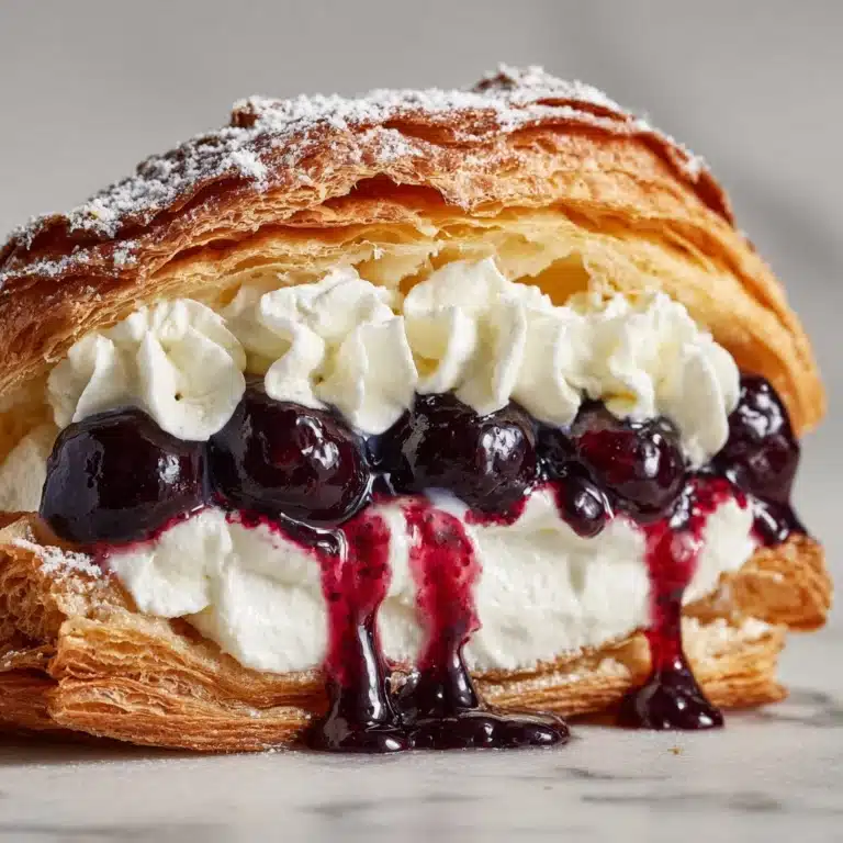 Berries and Cream Filled Croissants Recipe