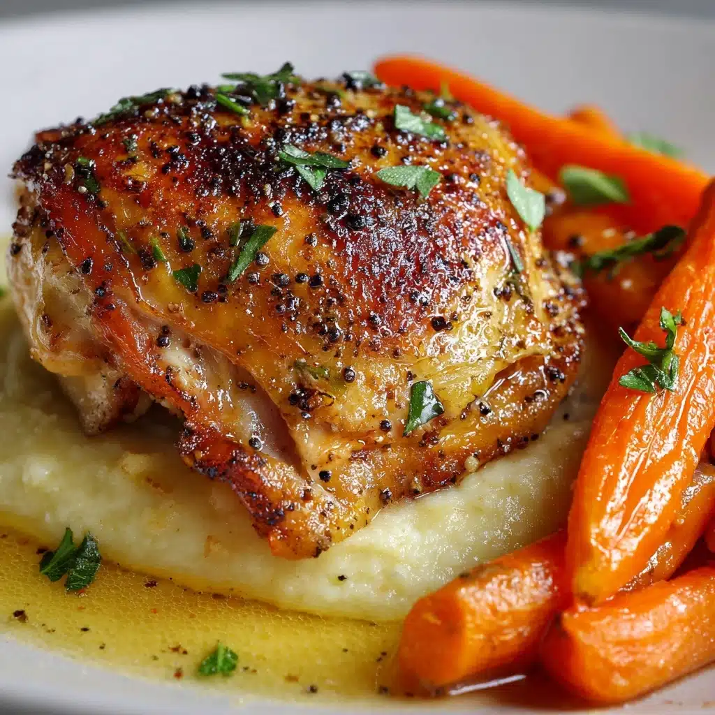 Garlic Herb Chicken & Carrot Plate Recipe