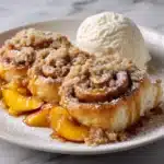 Peach Cobbler Cinnamon Rolls Recipe