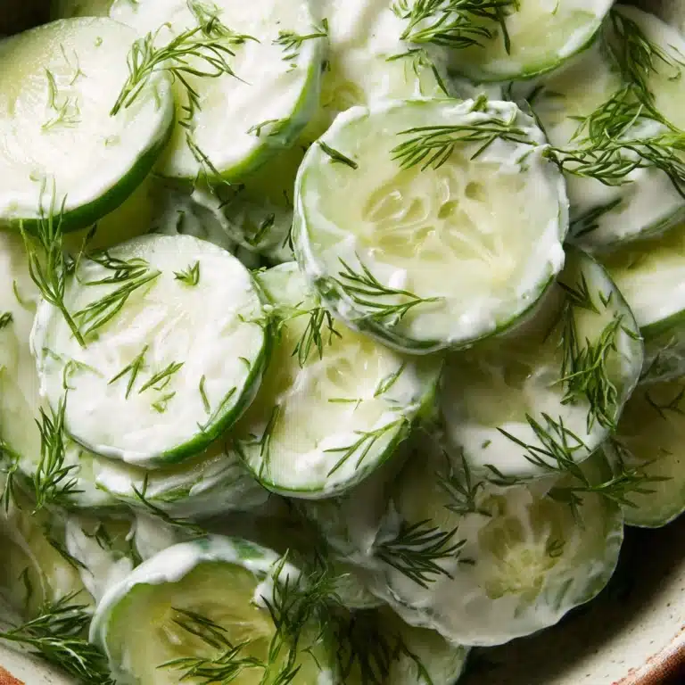 Creamy Cucumber Dill Salad Recipe