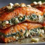 Spinach and Feta Stuffed Salmon Recipe