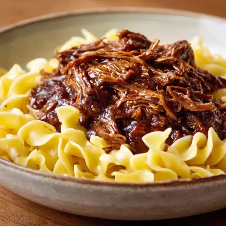 Crock Pot Mississippi Beef Noodles Recipe