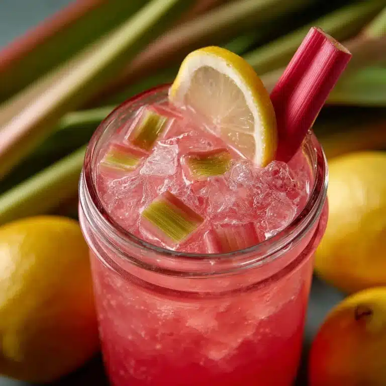 Refreshing Rhubarb Lemonade Recipe